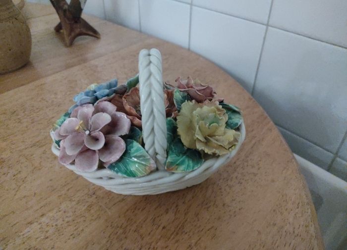 Ceramic Flower Basket