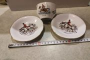 Tow royal Tara small dishes and Cavan small bowl of haunting .