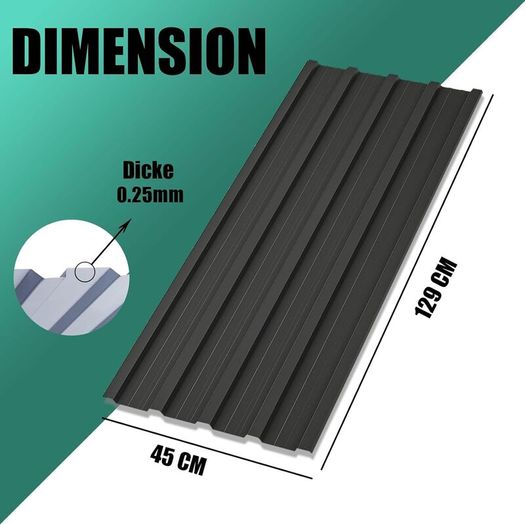 24 x Metal Roofing Sheets for Shed 7m2 Corrugated Roof Panels