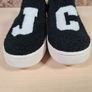womens girls JC Juicy Couture Black terry cloth teddy Teresa slip on trainer  Size UK 4 EU 37 Image 4