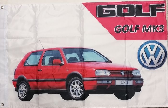 VW Golf MK3 Red Flag.