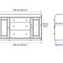 White sideboard cabinet Image 7