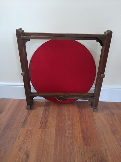 Vintage Fold Up Card Table Occasional  Table