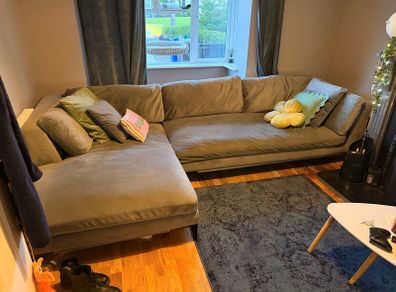 Grey L Shaped Couch