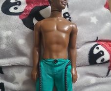 Mattel Barbie African American Steve Pearl Beach Doll 1968 Body 1991 Head OOAK