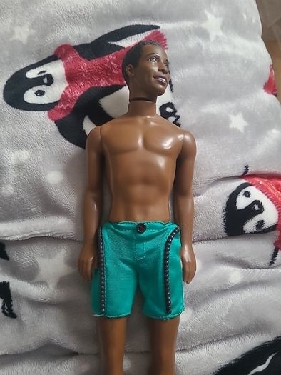 Mattel Barbie African American Steve Pearl Beach Doll 1968 Body 1991 Head OOAK