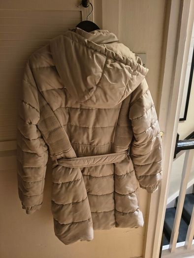 Beige winter coat