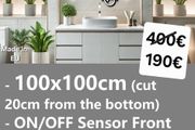 LED Bathroom Mirror Sensor Switch Bright Light 100cm