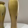 Pair of Caithness Glass (Ebony and Sand) Art Glass Vases with Original Labels Image 2