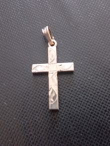 Silver cross hallmarked
