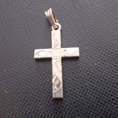 Silver cross hallmarked