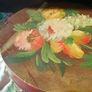 Large Vintage Hand Painted Wooden Box Image 5