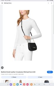 Michael Kors Small Bedford Leather Crossbody Bag - Black - BNWT RRP 195