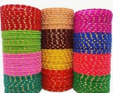 Colourful glass bangle