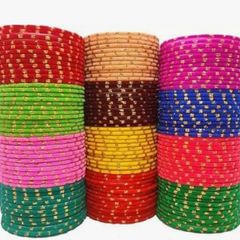 Colourful glass bangle