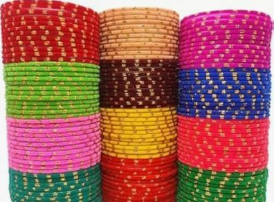 Colourful glass bangle