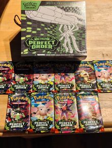 Pokemon Tcg Mega Evolution Perfect Order ETB Plus X10 booster packs