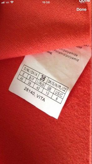 Ladies bianca cardigan size 10