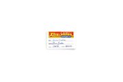 Xtra-Vision Membership Card Personalised Glossy Sticker