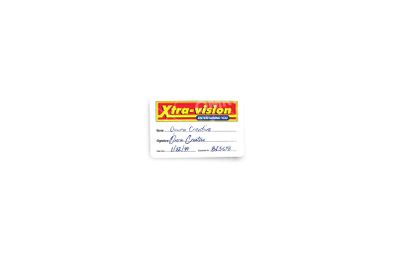 Xtra-Vision Membership Card Personalised Glossy Sticker