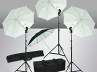 main image for ad 255W 3 White Umbrella Continuous Lighting Kit