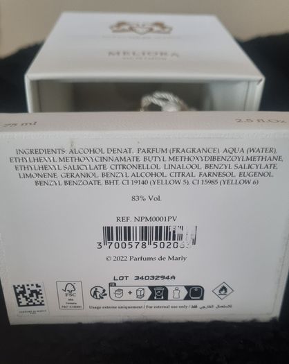 Meliora Parfums de Marley 70 ml from 75 ml