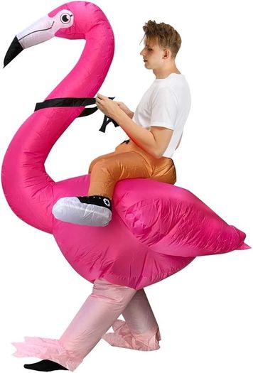 SEASONAL SALE Flamingo Costume Inflatable Costume Adult Inflatable Halloween Costumes Fancy Dress for Adult