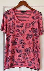Ladies Orange&Blue T Shirt by Cecil