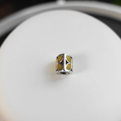 Authentic Pandora Flower Four Petals Yellow Enamel Charm
