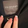 mans coat suede navy size small Image 3