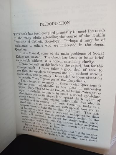 Manual of Social Ethics by Reverend James Kavanagh (HQ782)