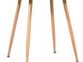 Dining Table Black and Oak 90x73.5 cm MDF