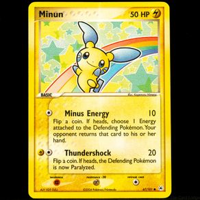 Minun 67/101 Common EX Hidden Legends Pokemon Card