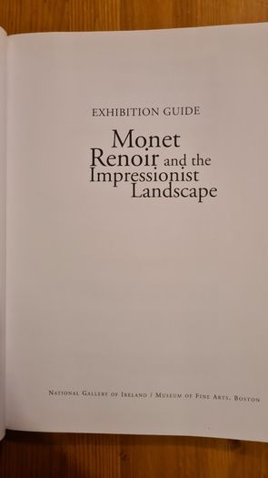 Monet Renoir. And The Impressionist Landscape Exhibition Guide. First edition In Very Good Condition. Large Volume Book.