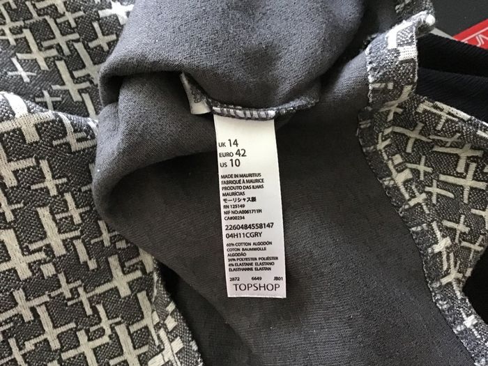 Black and white Topshop dress - sz 14