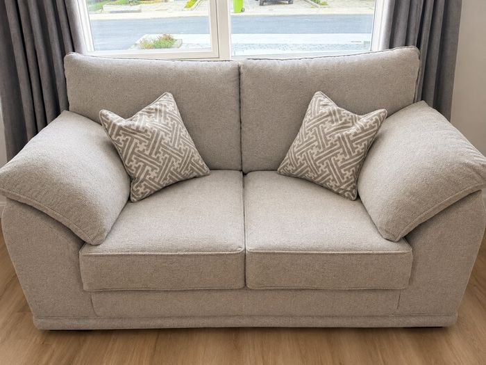 Pair of 2 seater grey couches