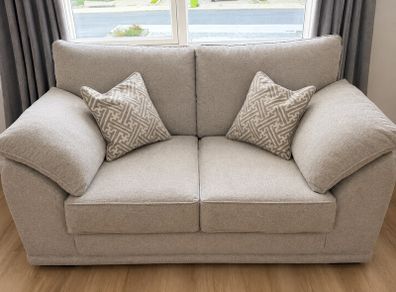 Pair of 2 seater grey couches
