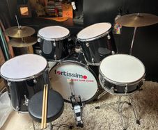Full Drum Kit with stool and Drumsticks