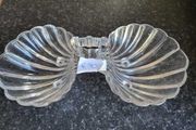 Antique shell pattern bon bon dish