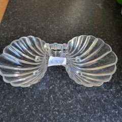 Antique shell pattern bon bon dish