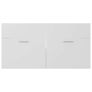 Sink Cabinet with Built-in Basin White Chipboard Image 4