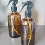 Set of 2 Amber Glass Spray Bottles Image 2