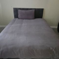 double bed grey
