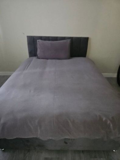 double bed grey
