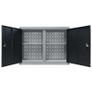 Wall Mounted Tool Cabinet Industrial Style Metal Grey and Black Image 5