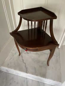 French Mahogany Corner Table