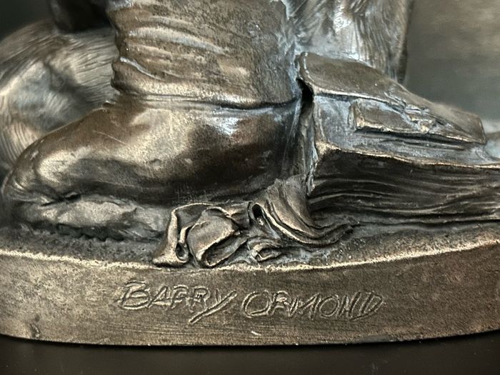 Bronze Figurine by Barry Ormond Reading Lesson