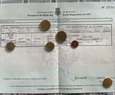 Birth Certificate - John Lennon of The Beatles