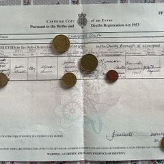 John Lennon of The Beatles - Birth Certificate - FREE POSTAGE
