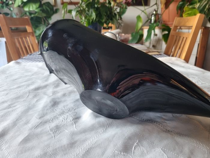 Vintage Large Murano bowl in the shape of a shell